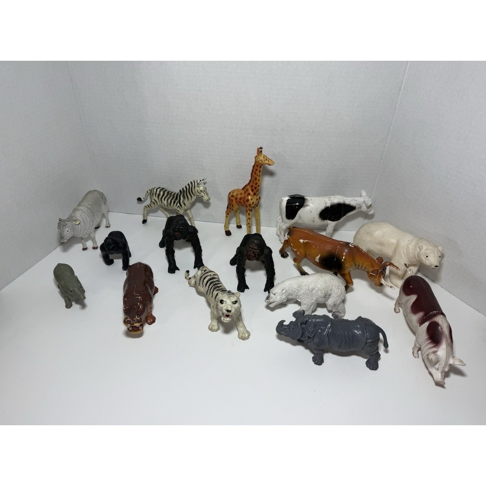 Vintage Toy Animals With Defects As Pictured Lot Of 15